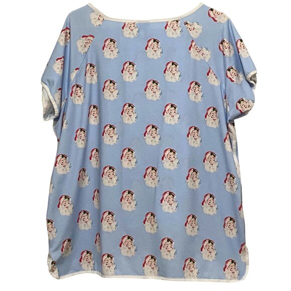 Little Lamb & Co Womens Pajama Top Pants Set XL Santa Claus Christmas Holiday - Picture 2 of 7